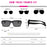 Retro Style Rectangle HD Lens UV400 Sunglasses On Sale