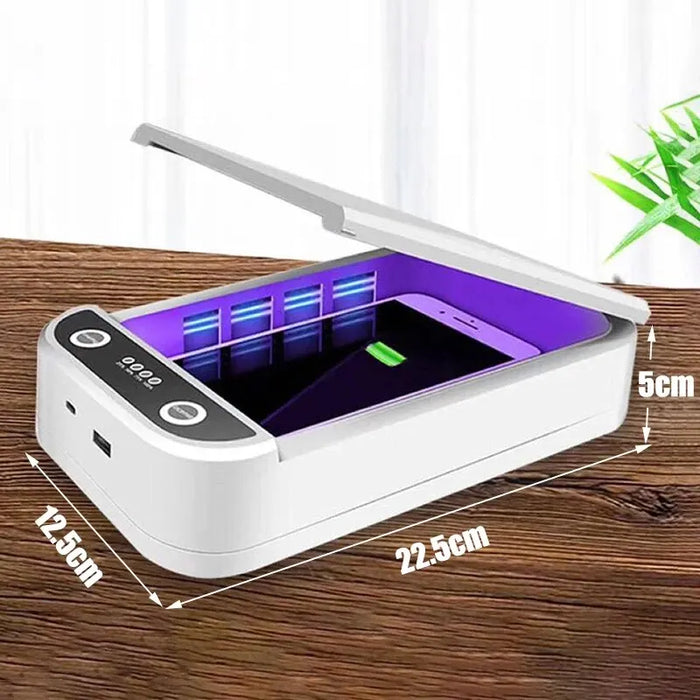 Portable UV Sterilizer Aromatherapy Box With Wireless Smart Phone Charger