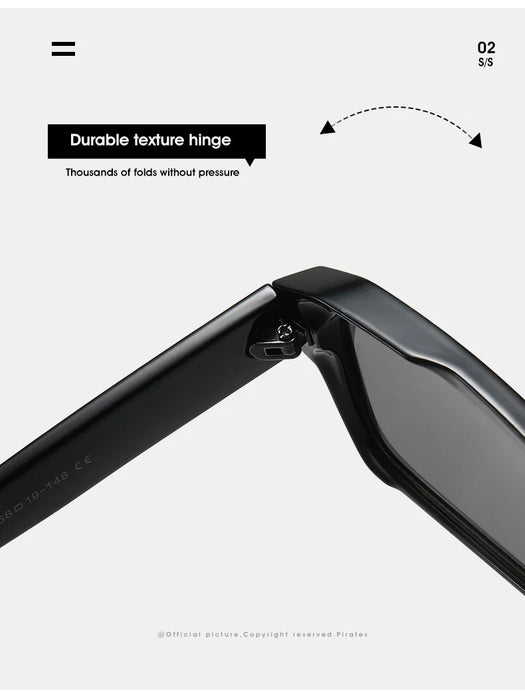 Classic Retro Style Rectangle HD Lens UV400 Sunglasses On Sale