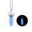Luminous Natural Quartz Crystal Hexagonal Pillar Bullet Pendant Necklaces On Sale
