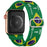 Brazil flag soccer series nylon stretch adjustable watch band compatible with Apple Watch 38mm-49mm On Sale