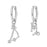 12 Constellation 925 Sterling Silver Capricorn Hoop Earrings Timeless Zodiac Elegance On Sale