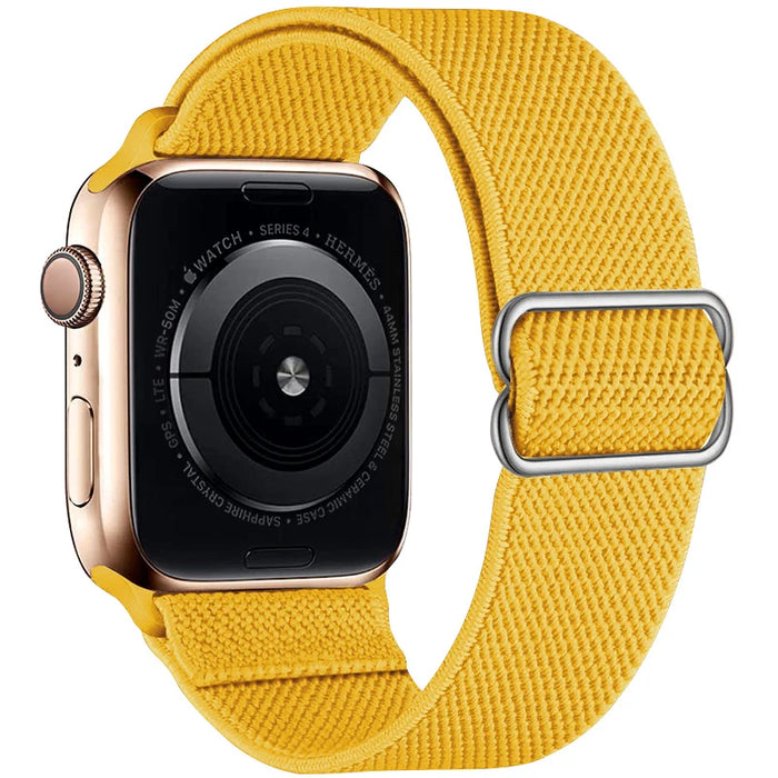 Ginger Yellow Scrunchie Watch Strap For Apple Watch Band Series 49mm, 45mm, 44mm, 42mm, 41mm, 40mm, 38mm On Sale