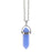 Natural Quartz Crystal Hexagonal Pillar Bullet Pendant Necklaces On Sale