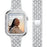Silver Diamond strap with case for Apple watch band 38mm, 40mm, 42mm, 44 mm On Sale