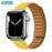 Yellow Silicone Link Magnetic Loop Apple Watch Band On Sale