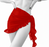 Red Beach Bikini Short Ruffle Sarong Scarf for Swimwear Cover-ups On Sale