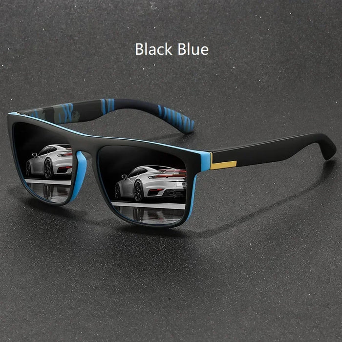 Black Lenses Vintage Style Square Sports Anti-Glare UV400 Sunglasses On Sale
