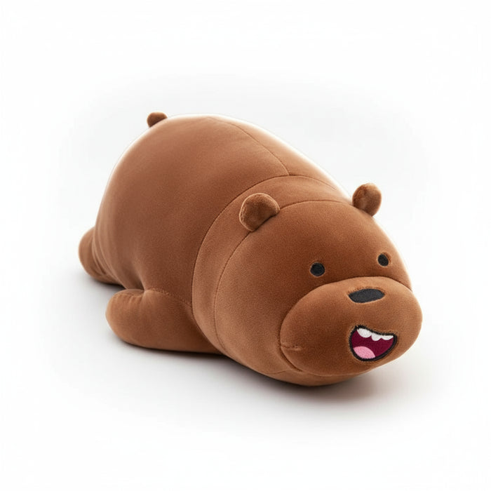 25cm We Bare Bears Plush Toys - Grizzly, Panda, Ice Bear Three Brother Bears Stuffed Dolls On Sale