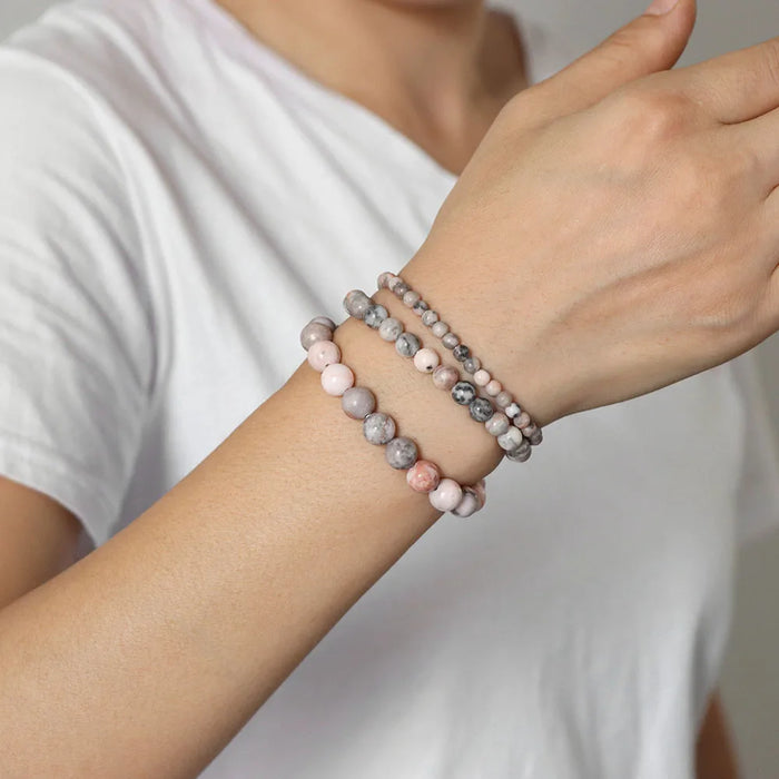 3pcs Set Natural Stone Beads Couple Bracelet On Sale