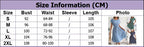 Size Information For Floral Printed A-Line Vintage Style Chiffon Temperament Dresses