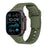 Superhero Style Army Green Silicone Sport Straps For Apple Watch Series 49mm, 46mm, 45mm, 44mm, 42mm, 41mm, 40mm, 38mm On Sale