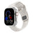 Starlight White Two-Tone Irregular Shape Adjustable Silicone Sporty Watch Band Compatible with Apple Watch 38mm–49mm On Sale | Replacement Watch Band Compatible with Apple Watch Series 1–11, SE & Ultra 