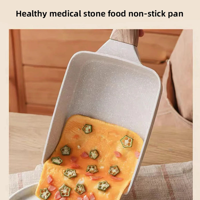 Stone Non-stick Japanese Tamagoyaki Egg Frying Pan On Sale