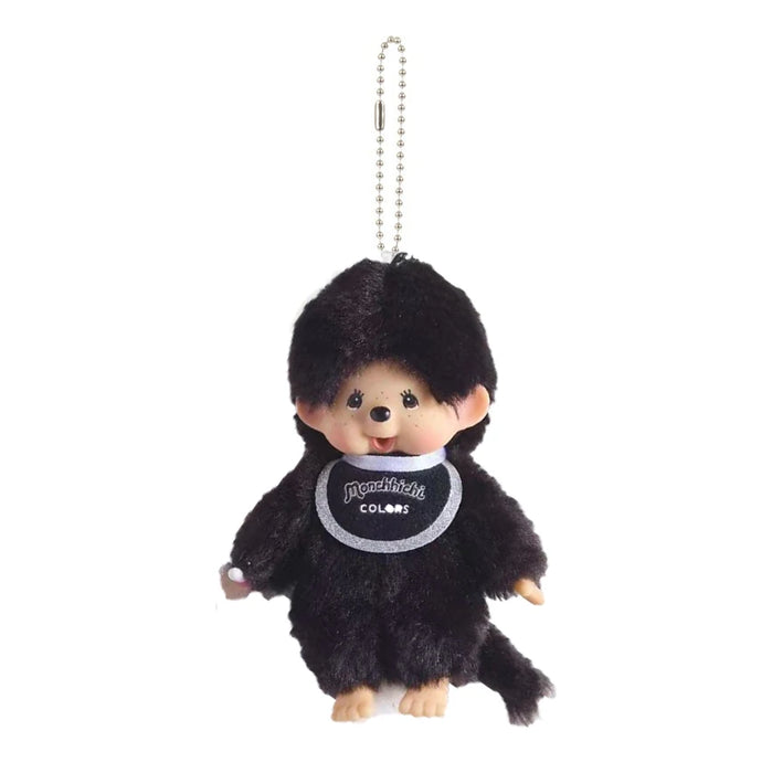 Black Furry Miichi Monkey Monchhichi Vintage Style Plush Keychain Dolls Collection On Sale