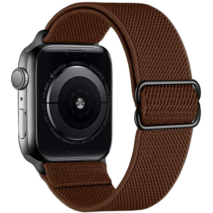 Coffee Brown Scrunchie Watch Strap For Apple Watch Band Series 49mm, 45mm, 44mm, 42mm, 41mm, 40mm, 38mm On Sale