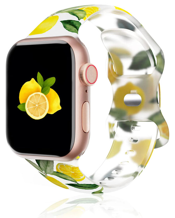 Lemon Prints Strap for Apple Watch Band 38mm/40mm/42mm/44mm/45mm/49mm On Sale