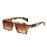 Tortoise Shell Style Rectangle HD Lens UV400 Sunglasses On Sale