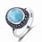 925 Silver Natural Larimar Stone Vintage Style Rings On Sale
