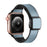 Blue Modern Magnetic Buckle Genuine Cow Leather Apple Watch Band For Apple Watch Series On Sale