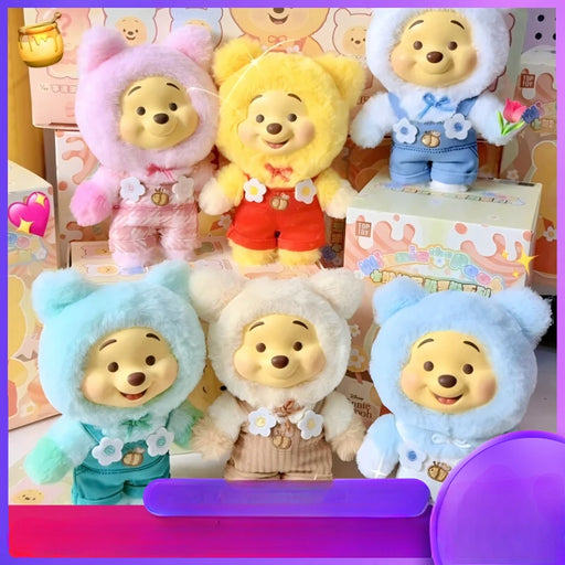 Winnie The Pooh Candy Bear Disney Anime Figure Series Vinyl Plush Doll Blind Box Collection On Sale