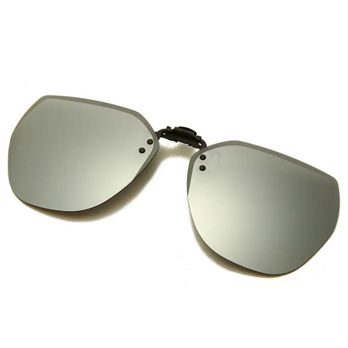 Silver Rimless Clip-On-Nose UV400 Sunglasses On Sale
