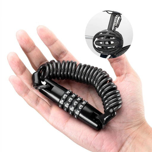 Anti-theft Steel Wire Mini Password Bike Helmet Lock On Sale