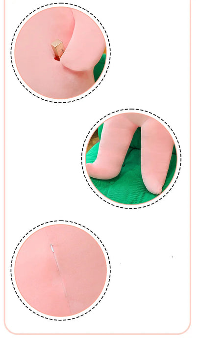 Pink Rabbit Friend Throw Pillow Plush Toy Soft Decorative Cushion Doll On Sale