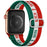 Mexico flag soccer series nylon stretch adjustable watch band compatible with Apple Watch 38mm-49mm On Sale