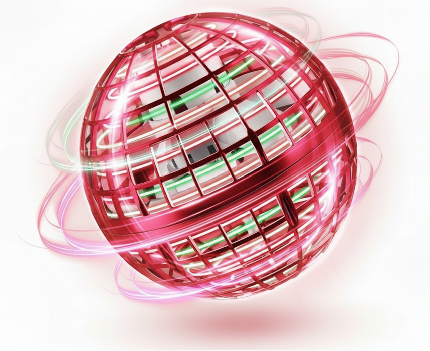 Red USB Rechargeable LED Mini Flying Drone Interactive Toy On Sale