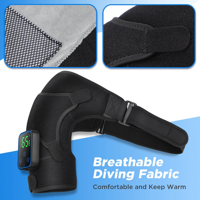 Shoulder Heating Pad Massager With Wireless Mobile Phone Control On Sale