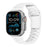 Superhero Style White Silicone Sport Straps For Apple Watch Series 49mm, 46mm, 45mm, 44mm, 42mm, 41mm, 40mm, 38mm On Sale