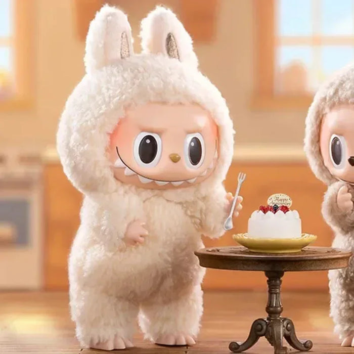 The Labubu Exciting Macaron Monsters Soymilk Action Figure Plush Dolls Blind Box Collection On Sale