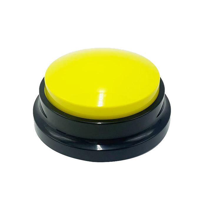 House Pet Training Communication Buzzer Yellow Button With Playback And 30 Second Voice Recordings On Sale