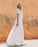 Bohemian Style Deep-V Short Sleeves Floral Lace Maxi Dress On Sale