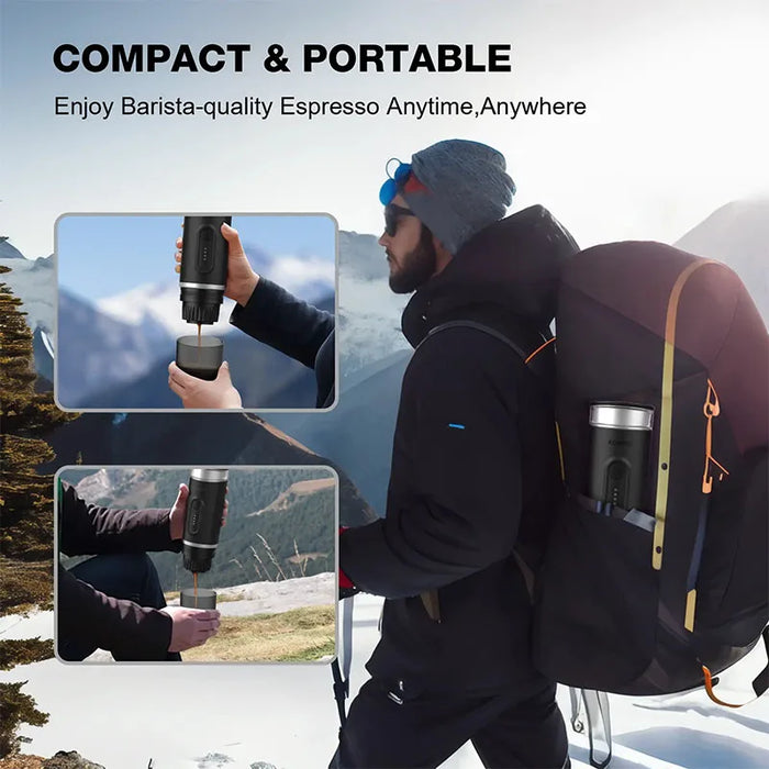 Automatic Heating Portable Coffee Maker – 2-in-1 Capsule Ground Coffee with 15-Bar Pressure On Sale