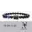 Scorpio Black Obsidian Zodiac Constellation Charm Black Onyx Natural Stone Bead Bracelet For Women And Men On Sale