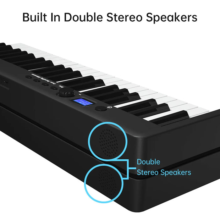 88 Keys Lightweight Portable Folding Digital Piano Full Set With MIDI Sustain Pedal On Sale