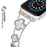 Cloverleaf Diamond Women Stainless Steel Apple Watch Bracelet For Ultra, 49mm, 46mm, 45mm, 44mm, 42mm, 41mm, 40mm, 38mm On Sale