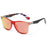 Classic Oval Vintage Style Sports UV400 Red Frame Red Lenses Sunglasses On Sale