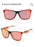 Classic Oval Vintage Style Sports UV400 Black Orange Frame Red Lenses Sunglasses On Sale