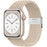 Cream White Stretchable Braided Loop Apple Watch Bracelet For iWatch Series On Sale