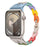 Macaron Single Bike Chain Link Silicone Watch Band for Apple Watch Compatible Models 38mm - 49mm On Sale