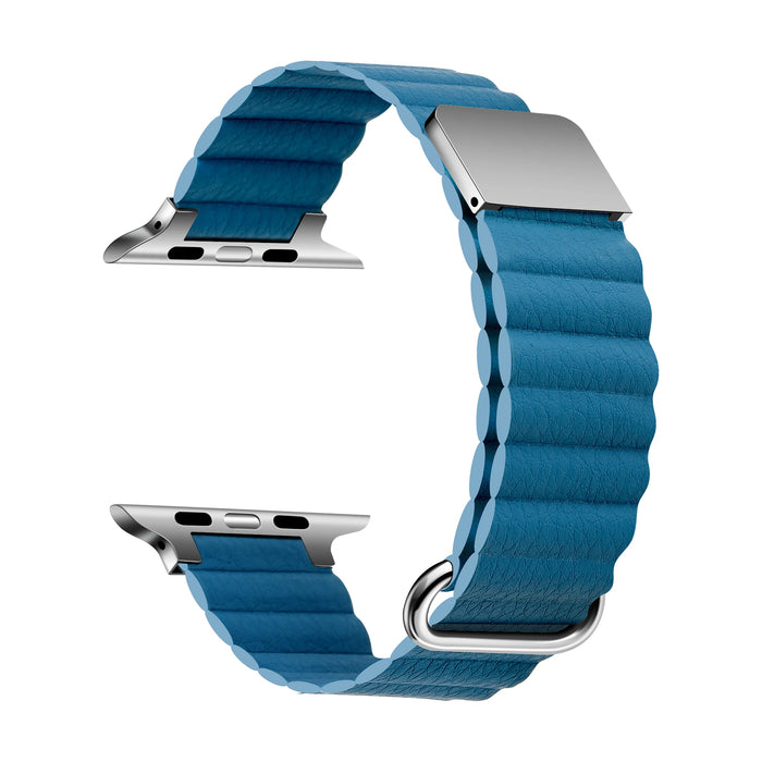 Cape Orchid Leather Magnetic Loop Apple Watch Ultra Band 38mm, 40mm, 42mm, 44mm, 45mm, 46mm, 49mm On Sale