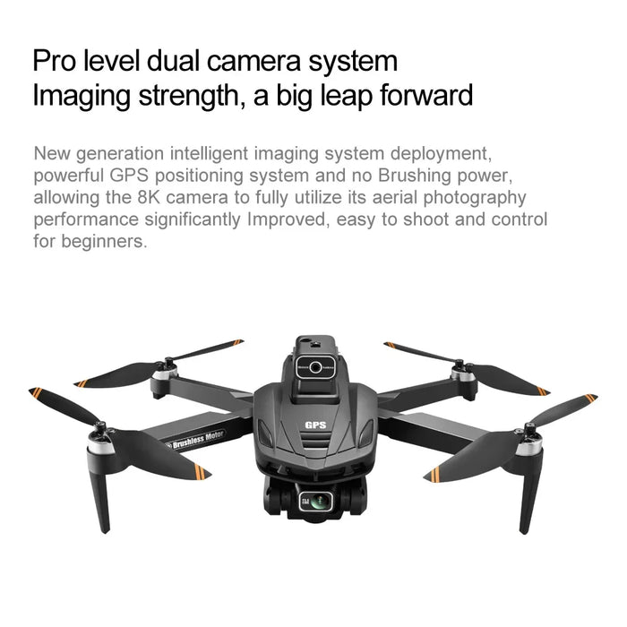 V168 Pro 5G Wifi 8K HD Dual Camera GPS Obstacle Avoidance Brushless Motor Drone On Sale