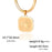12 Constellation Sagittarius Zodiac Square Medallion Pendant Snake Chain Necklaces On Sale