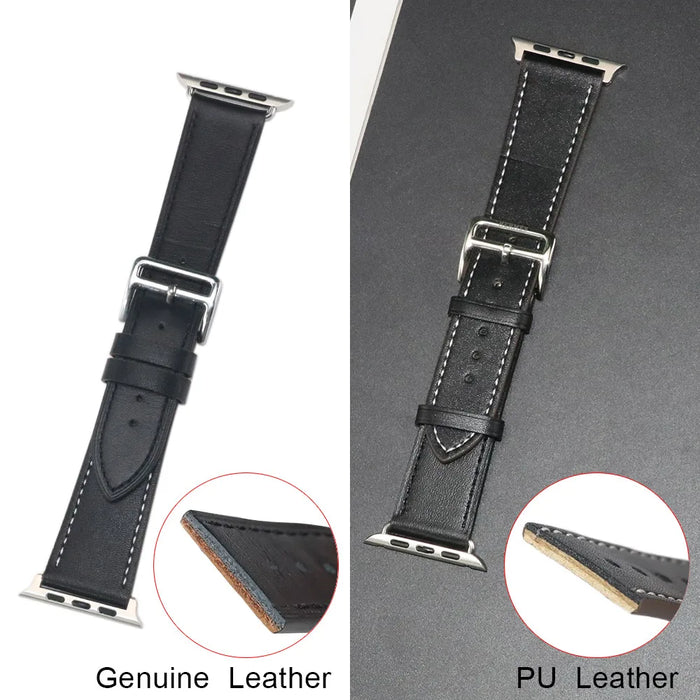 Genuine Leather Loop Apple Watch Band For iWatch Series On Sale