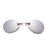 Matrix Morpheus Style Silver Round Rimless Clip-On-Nose UV400 Sunglasses On Sale
