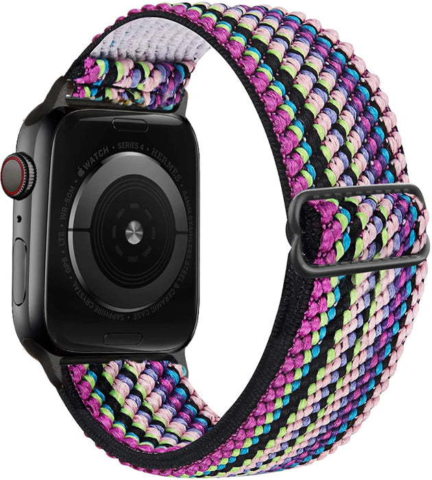 Bohemia Strip Style Scrunchie Watch Strap For Apple Watch Band Series 49mm, 45mm, 44mm, 42mm, 41mm, 40mm, 38mm On Sale