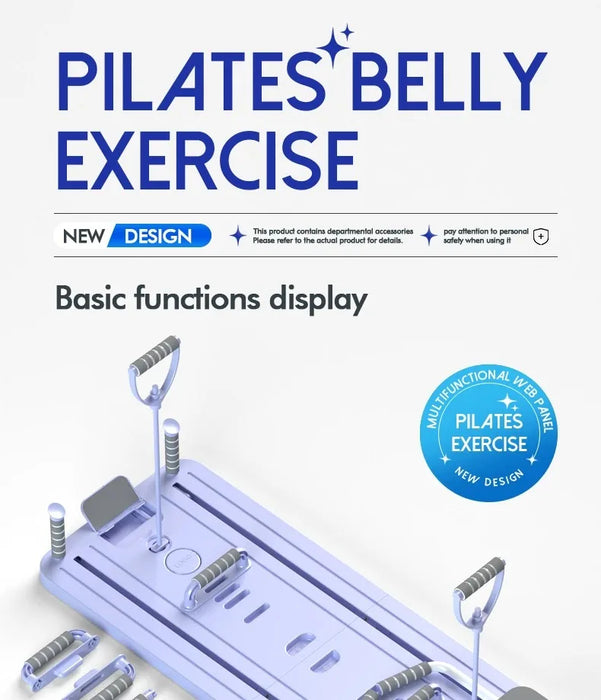 6-in-1 Foldable Multi-Purpose Pilates Exercise Board For Abdominal And Core Strength Workout Training On Sale